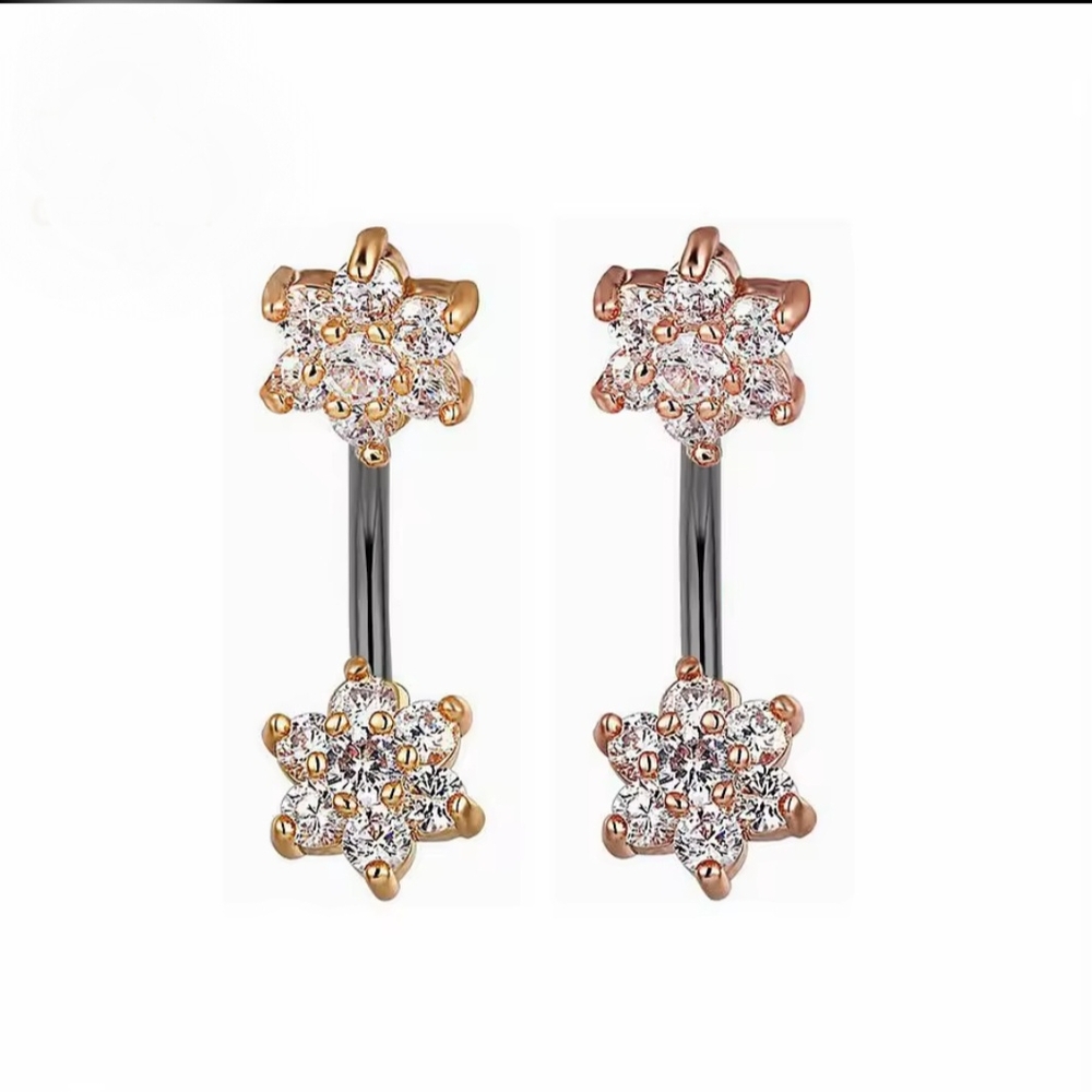 Star Belly Piercing Hypoallergenic Titanium Umbilical Accessories 6-16mm 14G